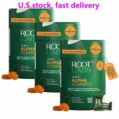 NEW 3Pack Alpha Shilajit Gummies 4000mg | 60 Count | Herbal & Supplement