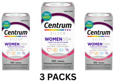 3 Centrum Silver Women 50+ MultiVitamin/Mineral Supplement 100 Count- 3 Packs