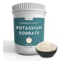 3 oz Potassium Sorbate Food Grade, 100% Pure, Premium Potassium Sorbate for W…