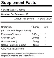 KRK Supplements Fat & Carb Blocker White Kidney Bean Chitosan 90 Capsules