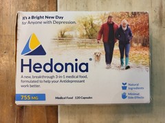 Hedonia 3-in-1 Medical Food Supplement for People with Depression – 120 Capsules