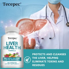 Liver Supplement With Milk Thistle Detox And Cleanse Cap Protects Cleanses Liver