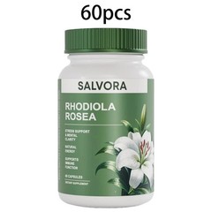 Salvora Rhodiola Rosea Dietary Supplement, 60 Capsules, Stress Assistance