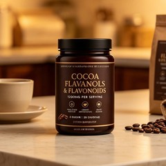 High Flavanol Cocoa Powder Flavonoids Supplements Energy Boost 1200mg