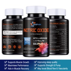 Nitric Oxide Booster Supplement,Testosterone Booster,Energy Support Capsules