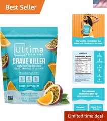 Tropical Fusion Crave Killer Supplement for Hydration & Cravings – 14 Servings