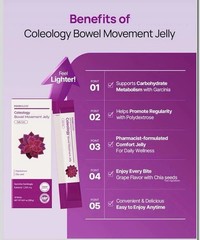 Foodology Coleology Bowel Movement Jelly 10 Sticks Fiber + Garcinia Cambogia
