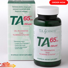 TA65MD, 250units, 90caps, Telomere Lengthen Free Shipp