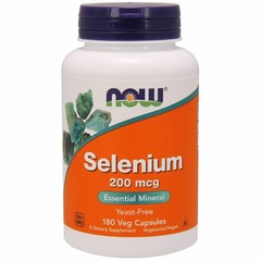 Selenium 200 mcg 180 Caps By Now Foods