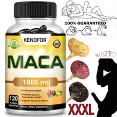 MACA ROOT 1900 MG Capsules ( lepidum mayenil ) Organic Vitamin