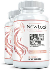 2x NEW LOOK Clinical Strength Hair Skin & Nails Beauty Vitamin for Hair Growth