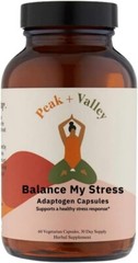 Peak + Valley Stress Relief Supplement for Adrenal Support Balance 11/2027 *