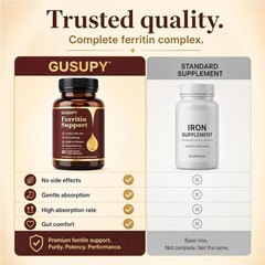 Women Daily Ferritin Supplement + Multivitamin 60 Easy Swallow Capsules