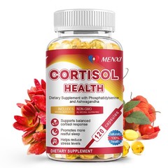 120 Pills Cortisol Supplement Magnesium Ashwagandha L-theanine – Relieve Stress