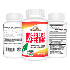 Time Release Caffeine Tablets Rise-N-Shine Energy Focus All Day Support