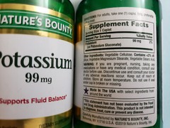 LOT (5) NATURE’S BOUNTY POTASSIUM GLUCONATE 99MG 100 CAPLETS EACH EXP 2026