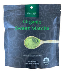 Nutri-hut Organic Sweet Matcha Premium Grade Green Tea 16 oz USDA Organic Powder