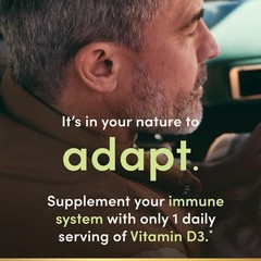 Nature’s Bounty Vitamin D3 5000 IU Softgels, Rapid Release,Immune Support, 150 C