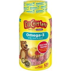 5 Pack Lil Critters Vitafusion Omega 3 Dha Dietary Supplement 120 Gummy Fish Ea