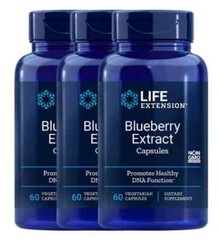 Life Extension Blueberry Extract, 60 vegetarian capsules ( 3 Bottles )