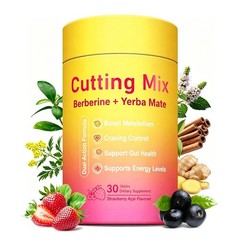 Cutting Mix Strawberry Acai Sugar Free Pre Workout Gut Drink