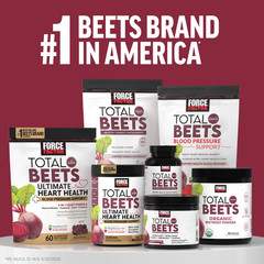 Force Factor Total Beets Organic Beet Root Powder Unflavored 60 Servings