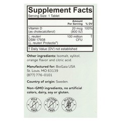 Protectis Kids, Immune Active, Tasty Orange, 30 Probiotic Chewable Tablets