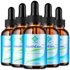 (5 Pack) BreathEaseX Drops Advanced Lungs Support Breath EaseX 150 Servings