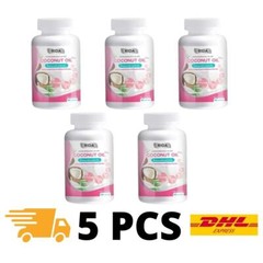 5x Rida Coconut Oil Cold Pressed Plus Collagen Vitamins Clear Skin 60 softgel
