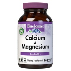 Bluebonnet Calcium Citrate & Magnesium 90 Vegetable Capsules , Bone Health