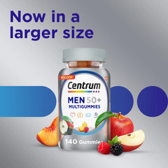 Multigummies Mens 50 plus Gummy Multivitamin with Vitamin A, B, C, D &