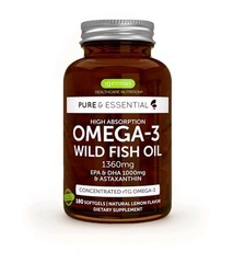 Igennus Omega 3 Fish Oil 1360mg High Absorption IFOS Certified 180 Softgels