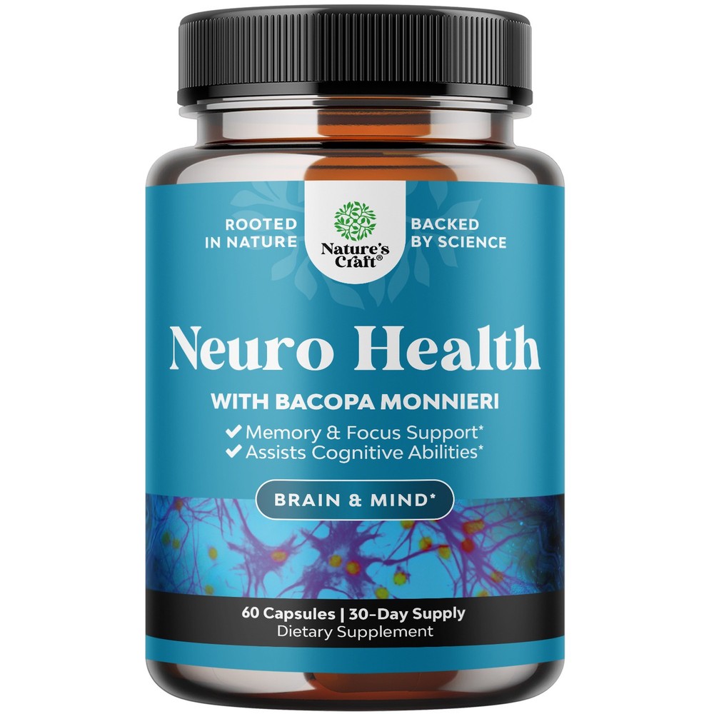 Nootropic Brain Supplement for Memory and Focus Support Vitamins 60ct