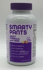 SMARTY PANTS ADULT FORMULA AND FIBER 180 GUMMIES EXP 10/2026