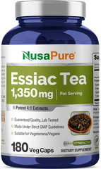 Essiac Tea 1350 Mg 180 Veggie Caps (Vegetarian, Non-Gmo)