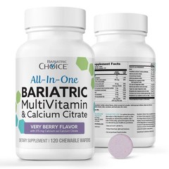 Bariatric Choice AllinOne Chewable Bariatric MultiVitamin with Iron & Calcium…