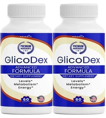 (2 Pack) Glicodex Premium Blood Support Capsules, Glicodex Pills