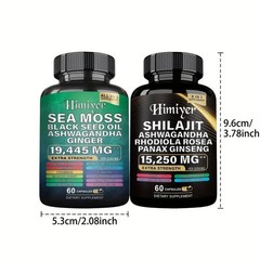 Dynamic Vitality Bundle – Sea Moss Multivitamin & Shilajit Power Combo 240 Ct