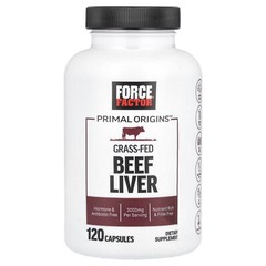 Primal Origins™, Grass-Fed Beef Liver , 3,000 mg , 120 Capsules (750 mg Per