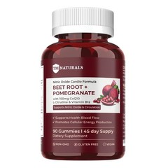 Beet Root Gummies with Pomegranate, CoQ10, L-Citrulline & B12 – Nitric Oxide …