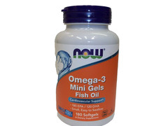 Omega-3 Mini Gels Fish Oil (Molecularly Distilled) 1,000 mg 180 Mini Softgels