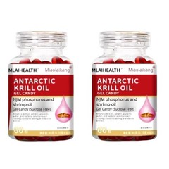 Antarctic Krill Oil Gel Capsules 1000mg – Omega-3 Fish Oil + Astaxanthin + EPA