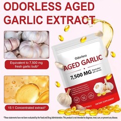 2 PACK Elare Aged Garlic Extract, 300 Softgels, 7500mg Odorless | Heart & Immune