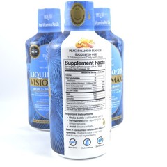 3x Tropical Oasis Liquid 20/20 Vision Max Areds 2 Based 32 fl oz Liquid Vitamins