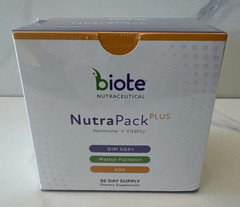 Biote Nutraceutical Nutra Pack Plus 30 Day Supply Hormone + Vitality Supplement