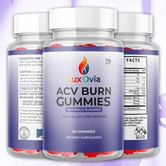 (2 Pack) LuxOvia Burn ACV Keto Gummys Advance Vitamin Max Supplement 120 Gummies