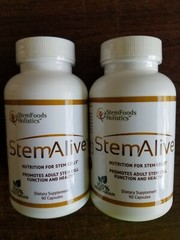 2 STEM ALIVE STEM FOODS HOLISTICS CELULAS MADRE 90 CAPS EA EXP 05/2025 NEW FRESH
