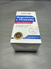ANYTALK Magnesium L-Threonate Magnesium Breakthrough Supplement 90ct Exp 7/2028