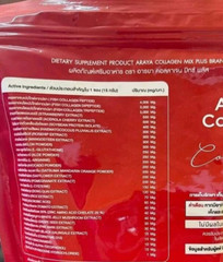 6x ARAYA Collagen Mix Plus Powder Strawberry Drink Supplement