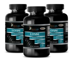 sport supplements – L-LYSINE 1000mg – amino acids energy – 3 Bottles 300 Tablets